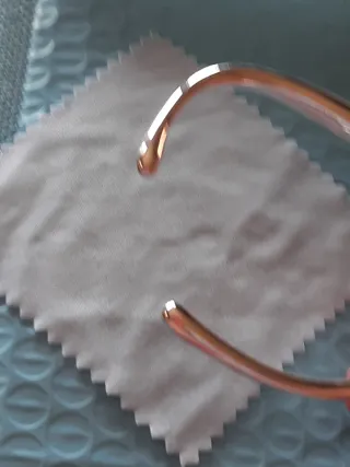 Pulsera plata forma irregular nueva