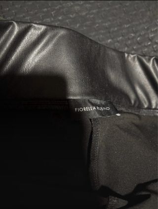 Leggings effetto pelle neri