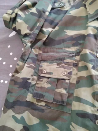 Conjunto camuflaje airsoft/caza.