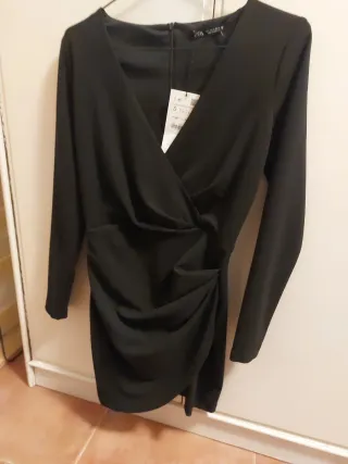 Vestido Zara Negro Talla S
