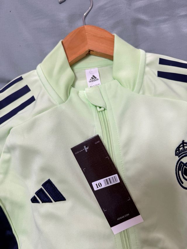 Chándal Real Madrid niño Adidas verde y azul