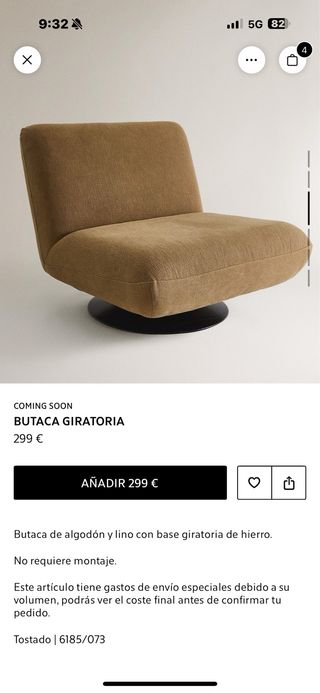 Butacas nuevas zara home