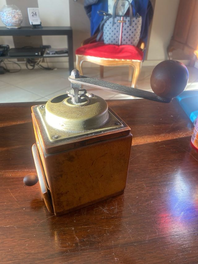 Macina Caffè Antico PB Acciaio e Legno