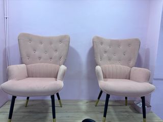 Butaca rosa terciopelo