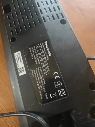 Barra de sonido negra Panasonic