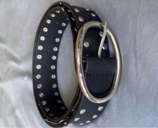 Pack 2 Cinturones Brownie Negros Tachuelas