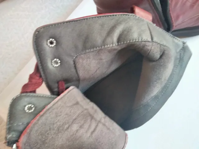 Botas Burdeos Talla 39 Cremallera Lateral