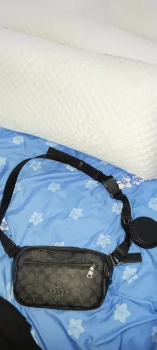 Bolso Coach Negro/Gris