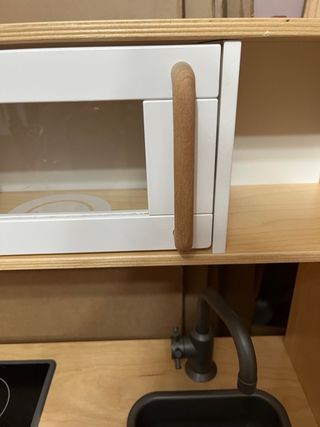 Cocinita Ikea + nevera madera