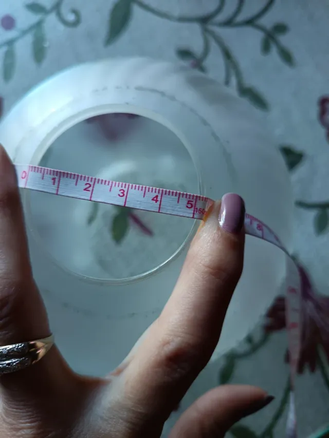 Globo de cristal para lámpara floral