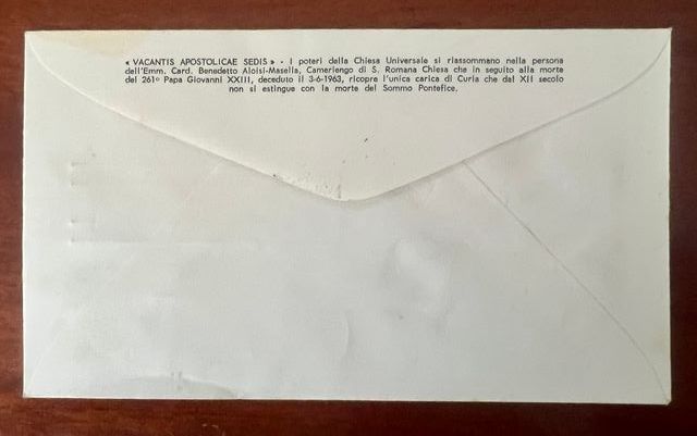 Vaticano Sede Vacante 1963 Francobolli e Cartolina