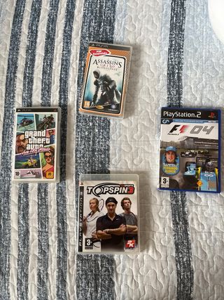Pack 4 Videojuegos PS2, PSP y PS3