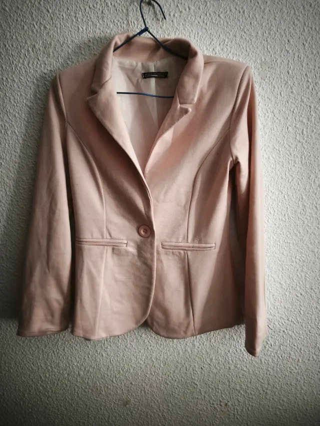 Blazer rosa palo