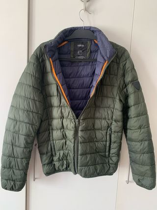 Anorak marca danesa !Solid Verde oscuro Ligero