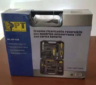 Trapano PT HL-DT120 12V con accessori