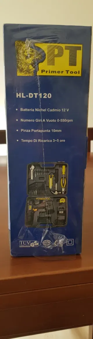 Trapano PT HL-DT120 12V con accessori