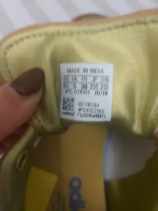 Zapatillas Adidas Doradas