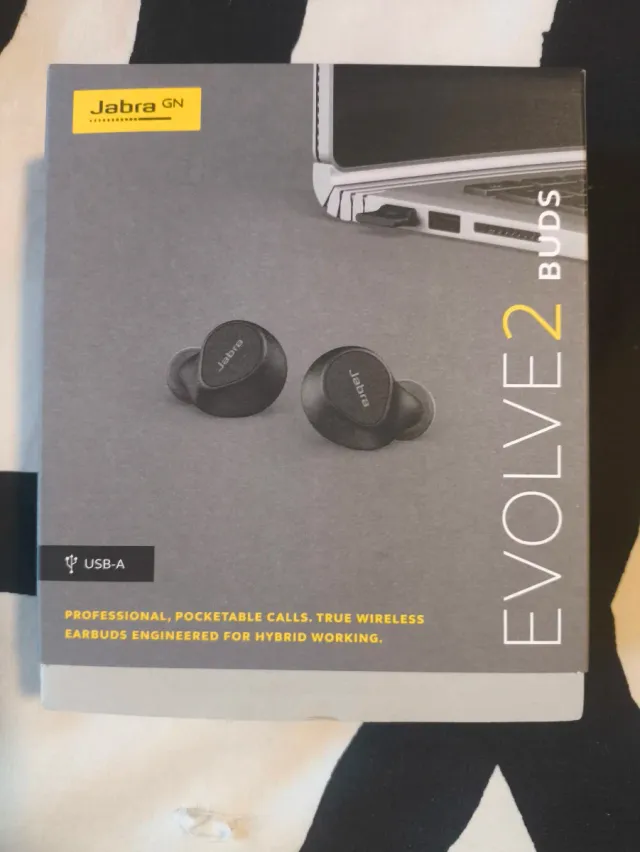 Auricolari Jabra Evolve2 Buds USB-A Nero