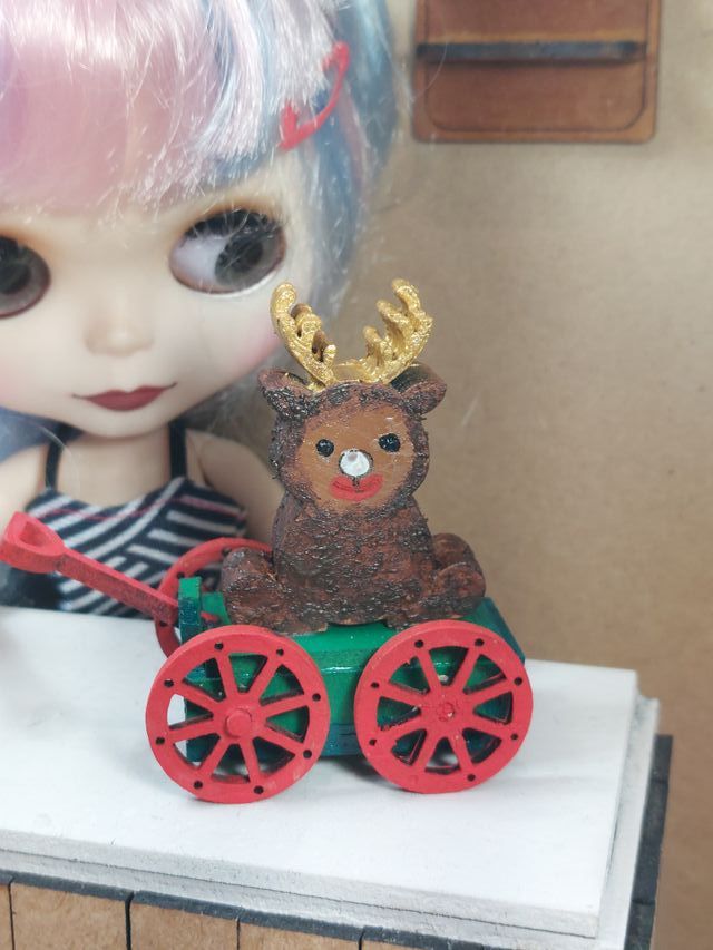 Juguete Navidad Blythe Escala 1:6 con Ruedas