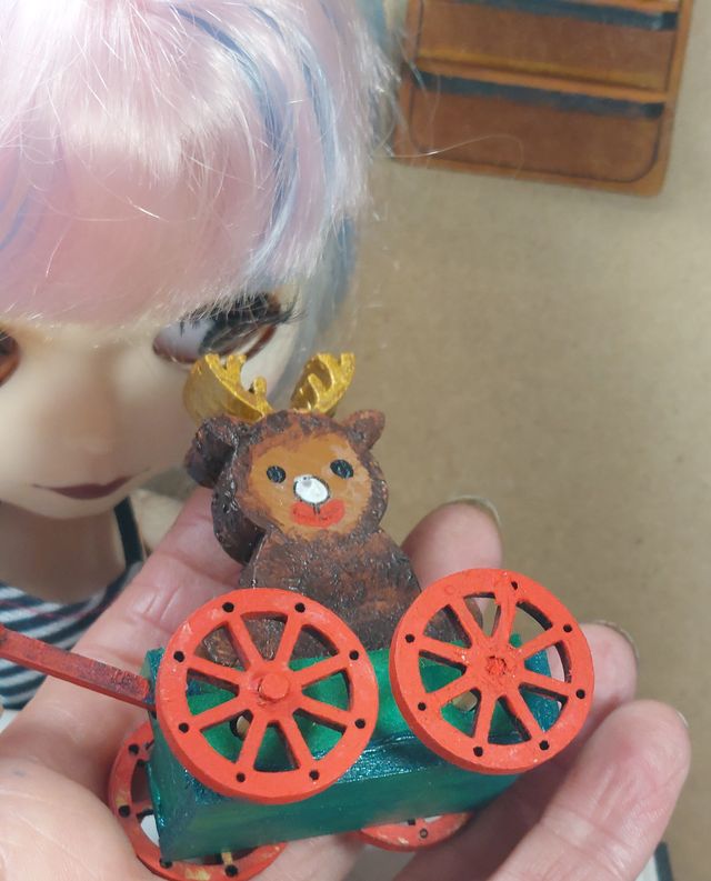 Juguete Navidad Blythe Escala 1:6 con Ruedas