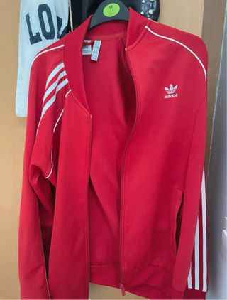 Chaqueta Adidas Retro Roja Talla oversize