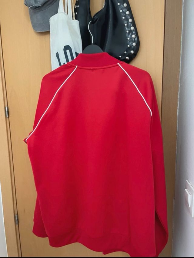 Chaqueta Adidas Retro Roja Talla oversize