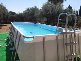 Piscina Bestway 549x274x122 y cascada