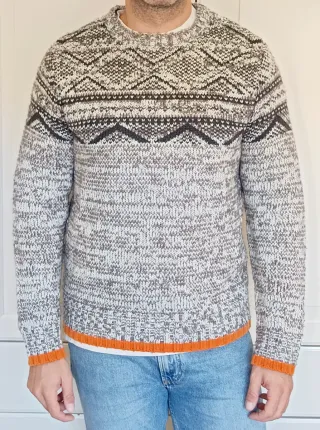 Jersey Cedar Wood State Gris Naranja Talla L