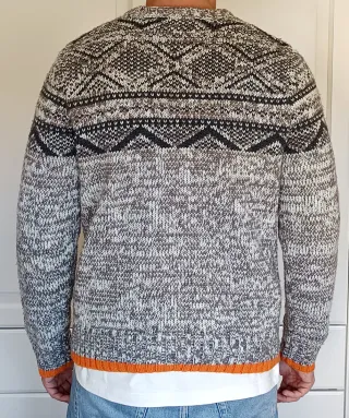 Jersey Cedar Wood State Gris Naranja Talla L