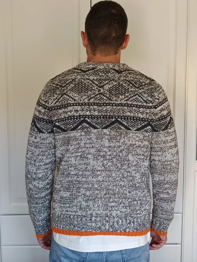 Jersey Cedar Wood State Gris Naranja Talla L