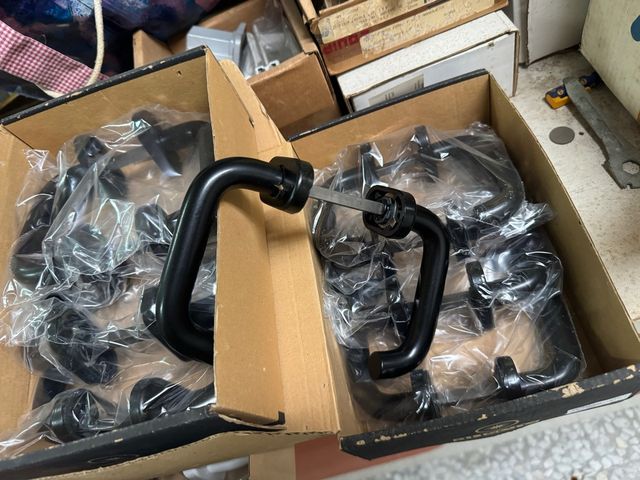 Conjunto Manivelas Puerta Negras