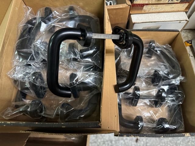 Conjunto Manivelas Puerta Negras