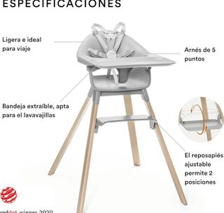 Trona Stokke Gris con cojín