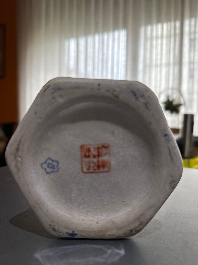 Jarrón Antiguo Porcelana China