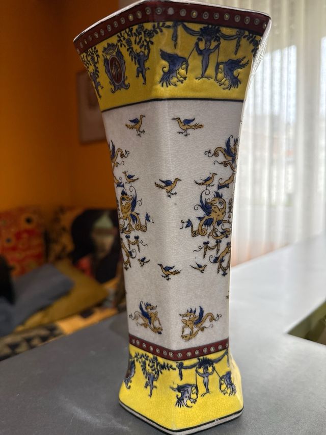 Jarrón Antiguo Porcelana China