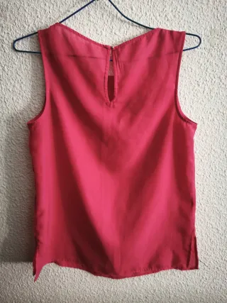 Blusa sin mangas rosa