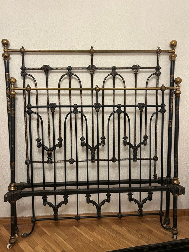 Cama Antigua Hierro Forjado Siglo XIX