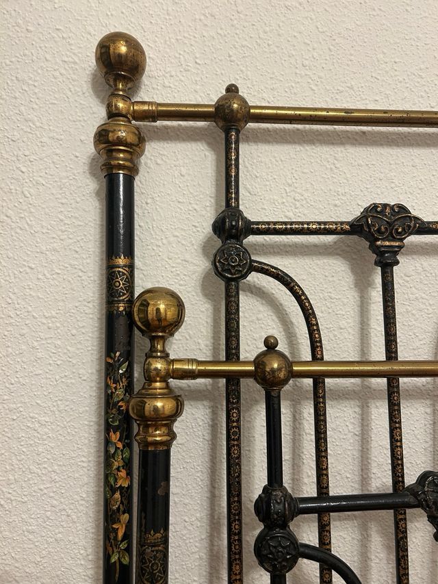 Cama Antigua Hierro Forjado Siglo XIX