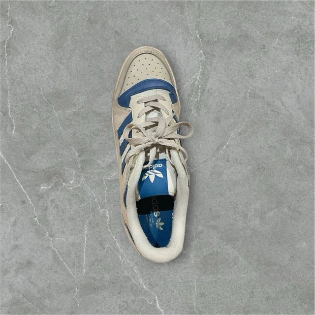 Adidas Forum Low Beige Azul Unisex Premium Sneaker