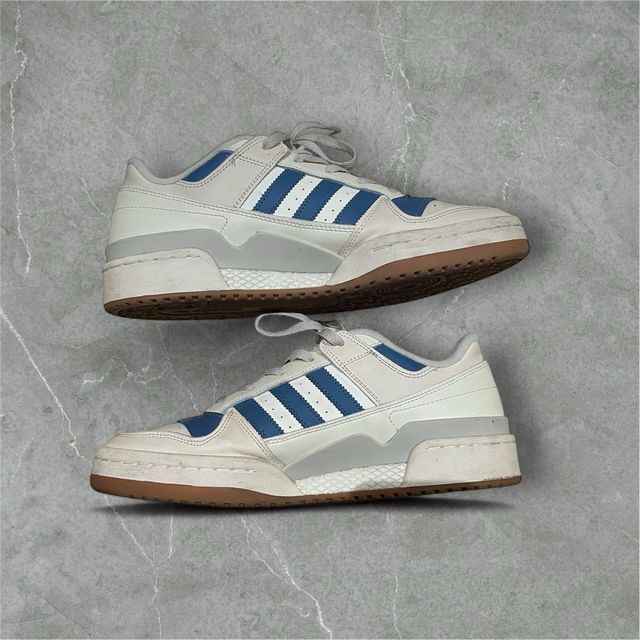 Adidas Forum Low Beige Azul Unisex Premium Sneaker