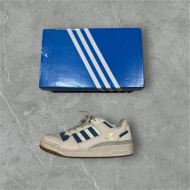 Adidas Forum Low Beige Azul Unisex Premium Sneaker