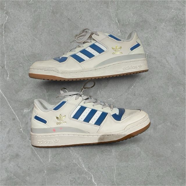 Adidas Forum Low Beige Azul Unisex Premium Sneaker