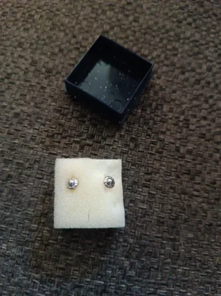 Pendientes bebé niña corona princesa