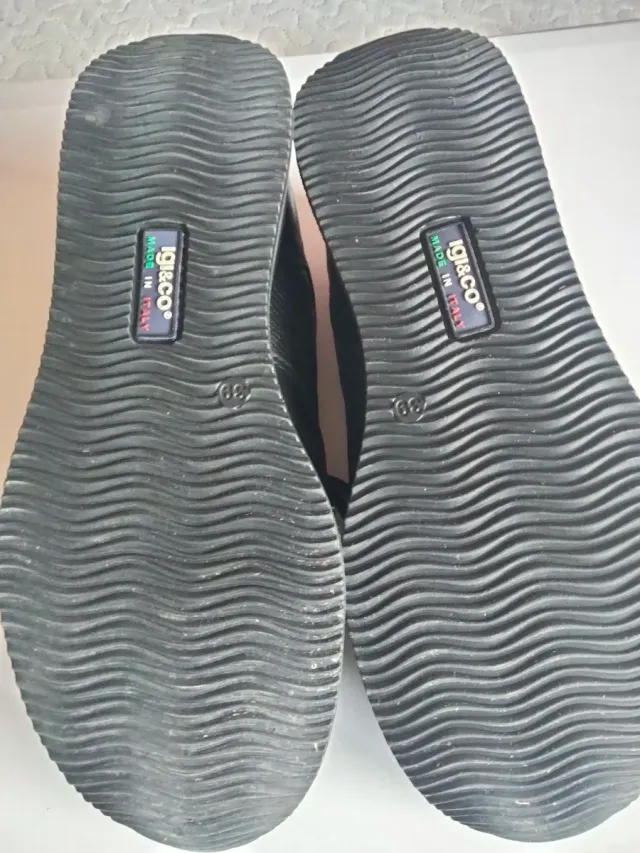 Zapatillas negras mujer talla 39 con cremallera