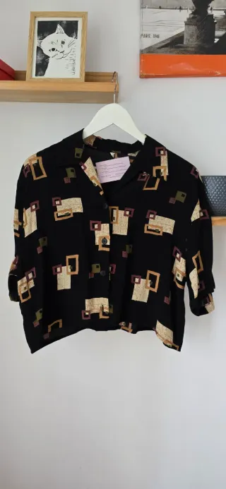 Camisa vintage estampada