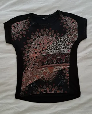Camiseta Desigual Mujer Talla S Manga Corta