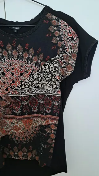 Camiseta Desigual Mujer Talla S Manga Corta