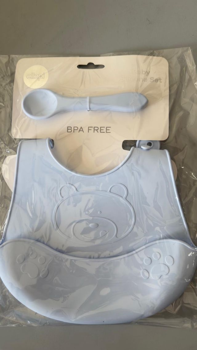 Set pappa silicone Ellepi celeste