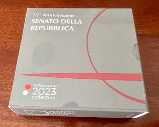 Italia 5 Euro 75° Anniversario Senato Ag Proof