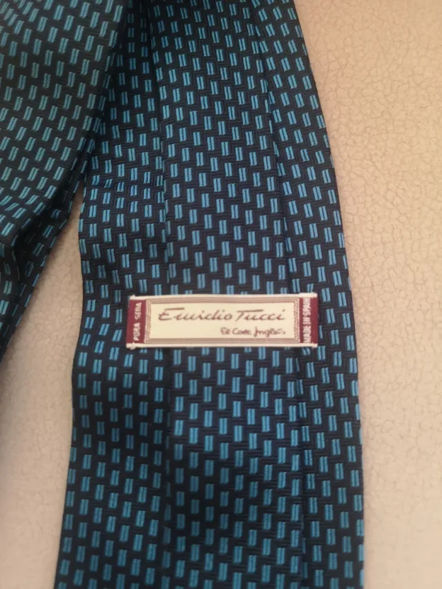 Corbata Emidio Tucci Seda Azul Teal